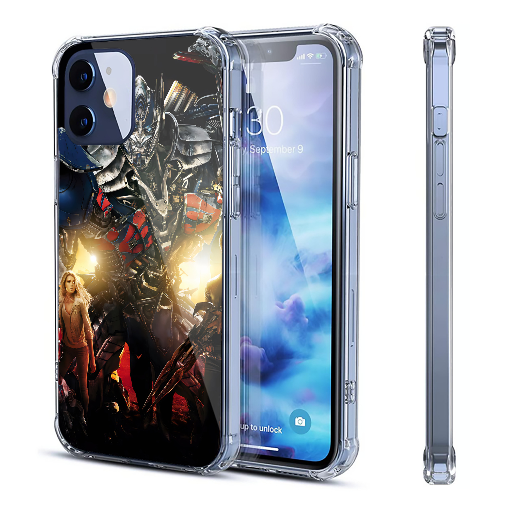 （画像用） Transformers トランスフォーマー 【iPhone 12シリーズ対応】透明スマホケース（クリアソフトケース）